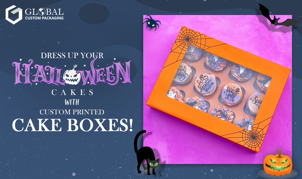 Dress up your Halloween cakes with Custom Printed Cake Boxes!
