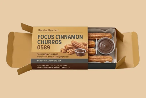 1 Straight Tuck Churro Cartons