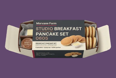 1 Straight Tuck Pancake Boxes