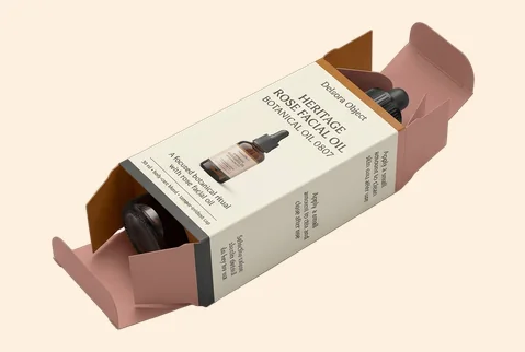 1 Straight Tuck Rose Oil Box