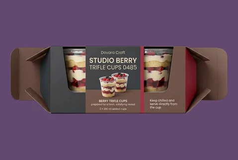 1 Straight Tuck Trifle Cartons