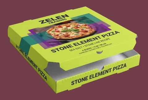 1 classic hinged pizza box
