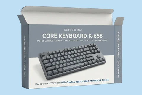 1 folding carton keyboard boxes