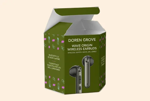 1 hexagon tuck end boxes