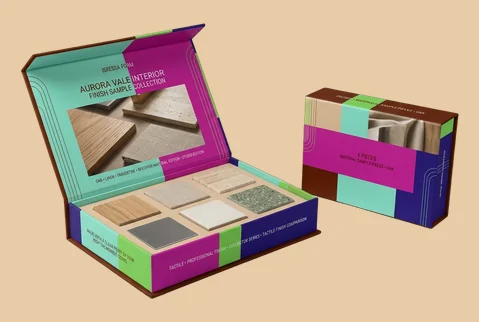 1 magnetic rigid sample box