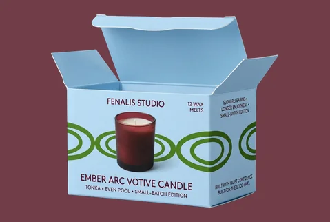 1 single votive tuck cartons