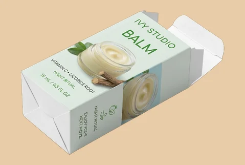 1 straight tuck balm boxes