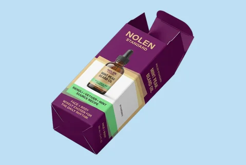 1 straight tuck bottle boxes