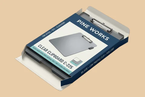 1 straight tuck clipboard boxes