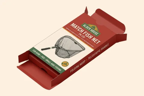 1 straight tuck fish net boxes