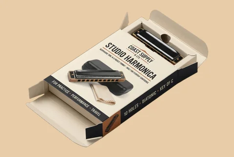 1 straight tuck harmonica box
