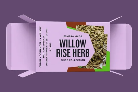 1 straight tuck herb cartons