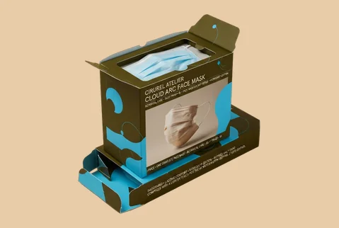 1 straight tuck mask boxes