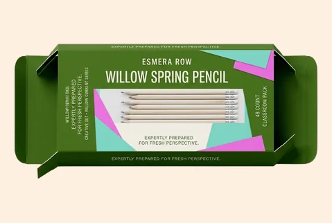 1 straight tuck pencil boxes