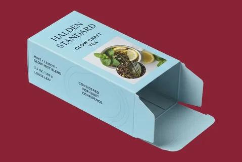 1 straight tuck tea boxes