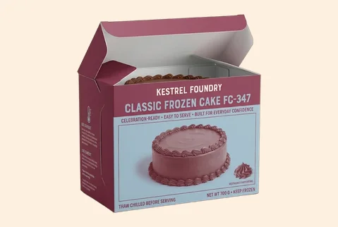 1 tuck end cake cartons