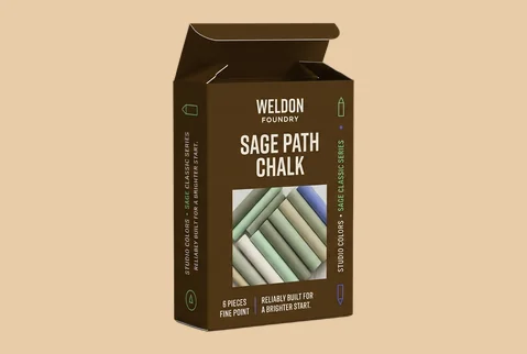 1 tuck end chalk cartons