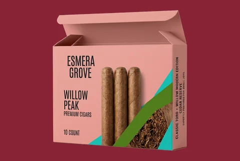 1 tuck end cigar boxes