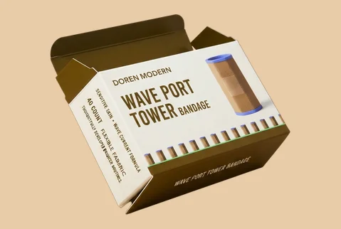 1 upright straight tuck carton