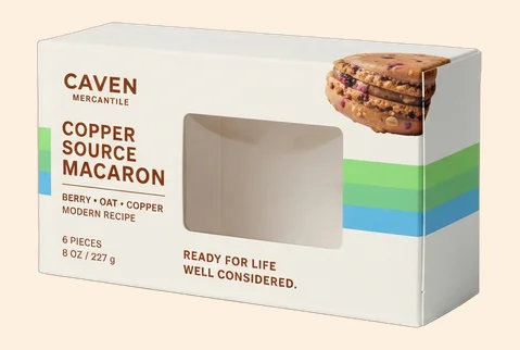 1 window macaron boxes