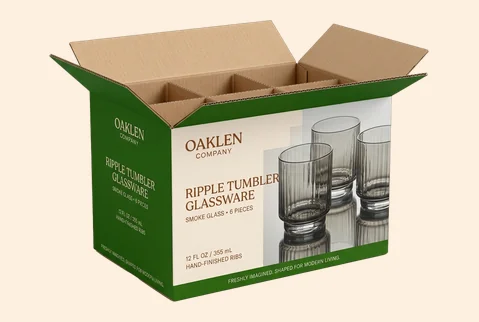 12 glassware boxes