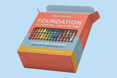 2 Auto Bottom Crayon Boxes
