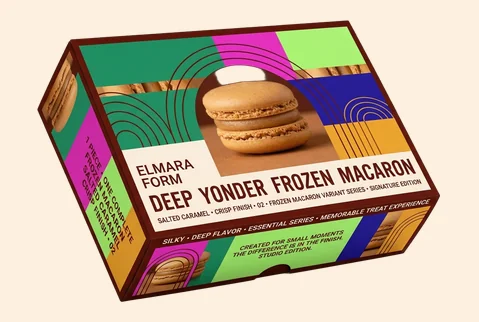 2 auto bottom macaron boxes
