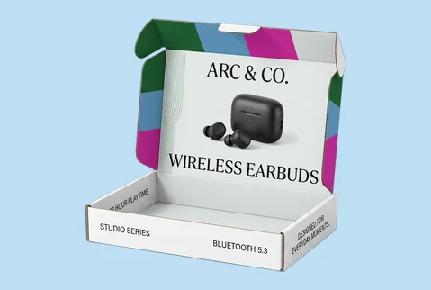 2 branded mailer boxes