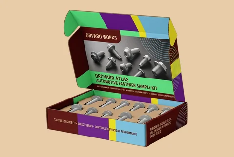 2 corrugated presentation mailers