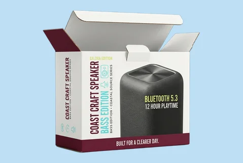 2 corrugated retail boxes