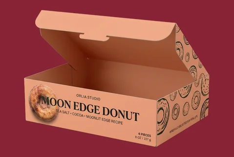 2 folding donut cartons