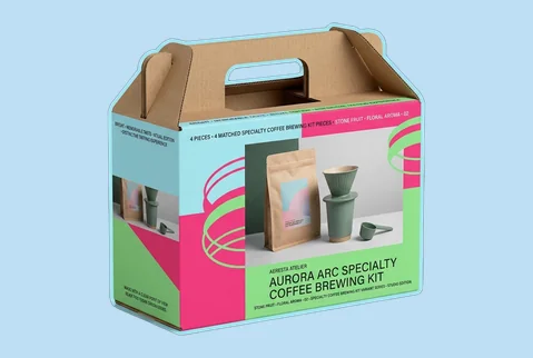 2 kraft briefcase box