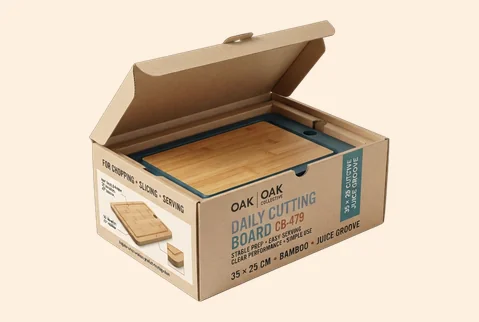 2 kraft cutting board boxes