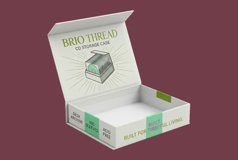2 magnetic closure boxes