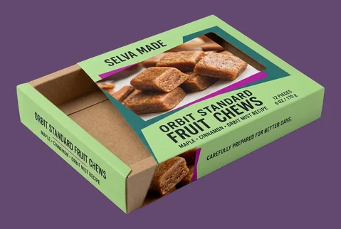 2 natural kraft tray set
