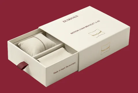 2 paperboard retail drawer boxes