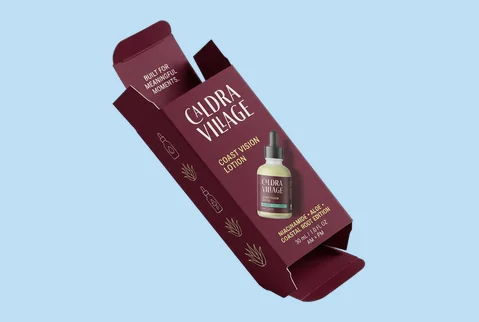 2 reverse tuck lotion cartons