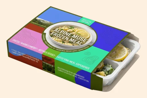 2 reverse tuck meal cartons