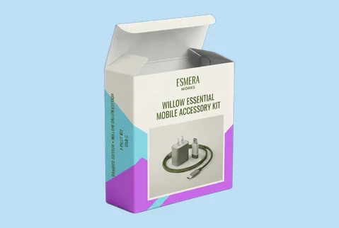 2 tuck end product boxes