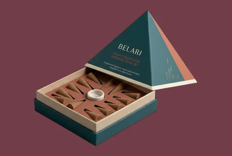 2 two piece pyramid box
