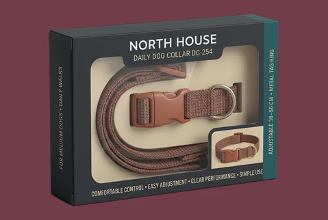 2 window dog collar boxes