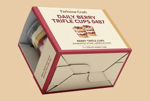 3 Lock Bottom Dessert Boxes