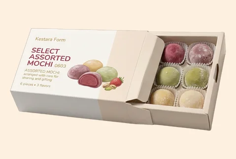 3 Sleeve and Tray Mochi Boxes