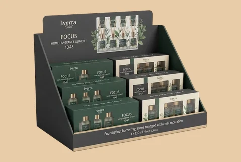 3 Tiered Display with Product Slots