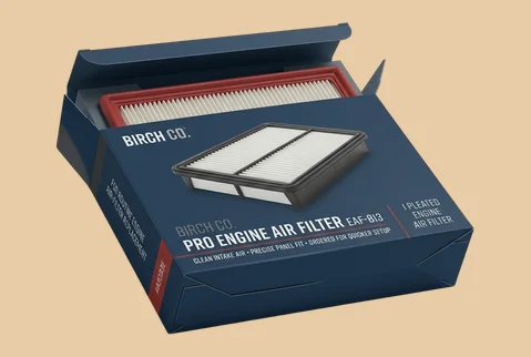 3 auto bottom filter cartons