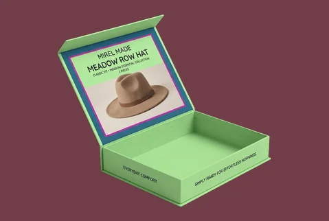 3 book style hat box