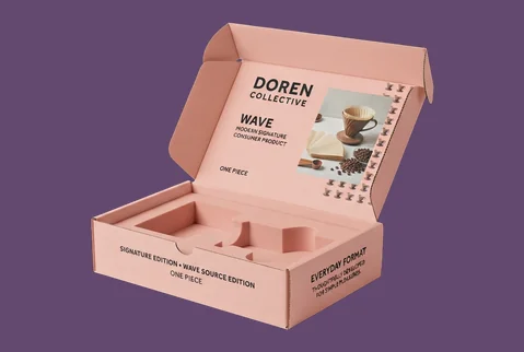 3 corrugated mailer kit boxes