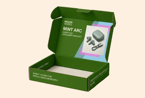 3 corrugated presentation mailers