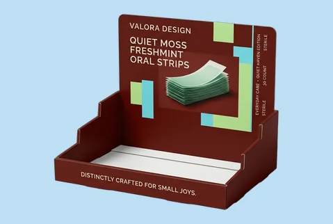 3 counter display strip boxes