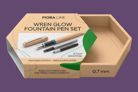 3 hexagon sleeve and tray boxes